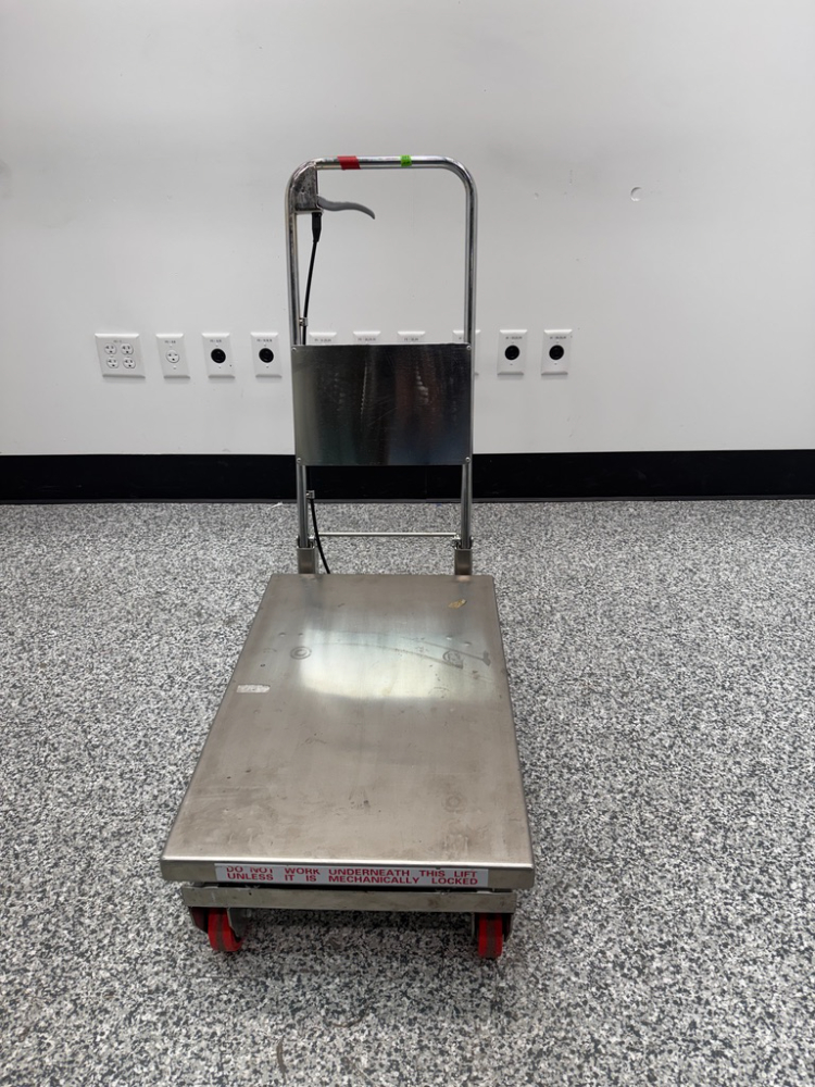 Image of Global Industrial Stainless Steel Mobile Lift Table